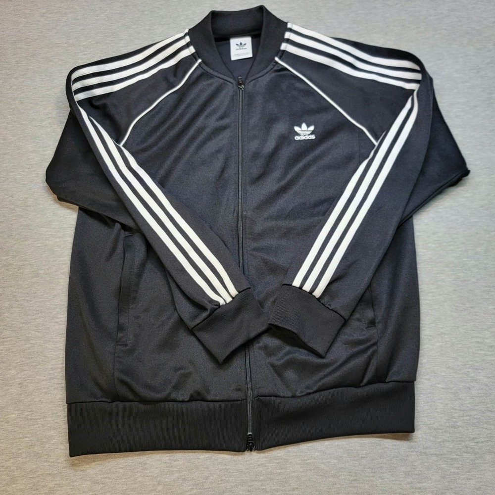 Adidas Originals Mens SST Track Jacket Black Primeblue 3 Stripes Trefoil Large
